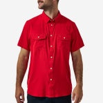 BURLEBO Western Performance SS Shirt RED