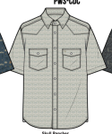 BURLEBO Western Performance SS Shirt SKULL RANCHER