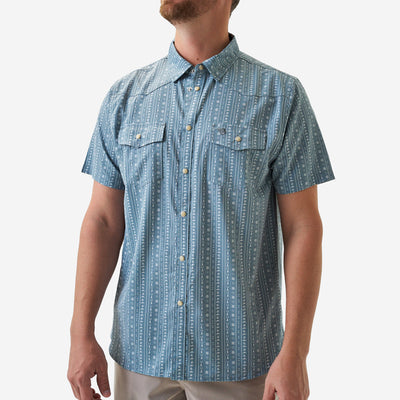 BURLEBO Western Performance SS Shirt RANCH SAGE