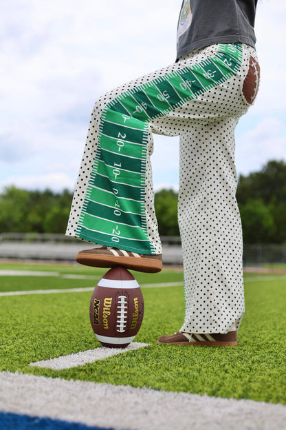 Pants Game Day Contrast Wide Leg Denim