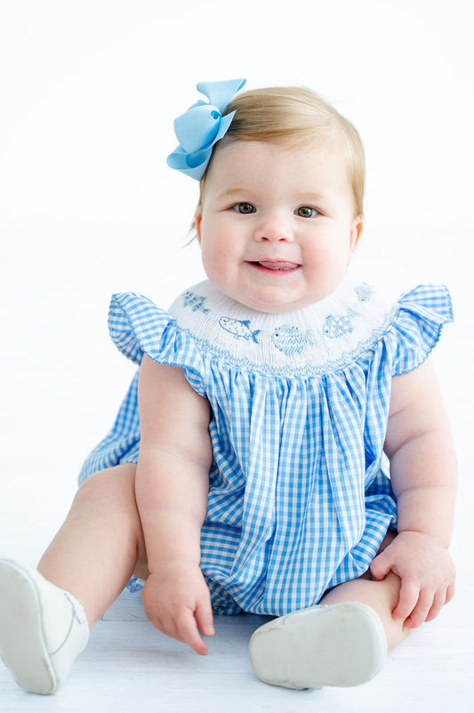 BABY BUBBLE Fish Birdie Smocked
