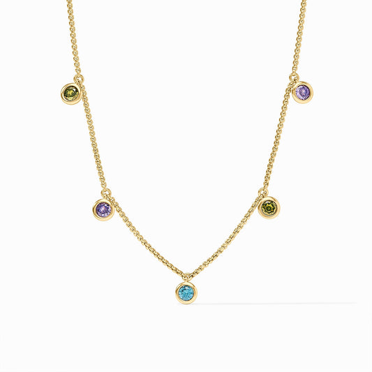 Rainbow Delicate Charm Necklace
