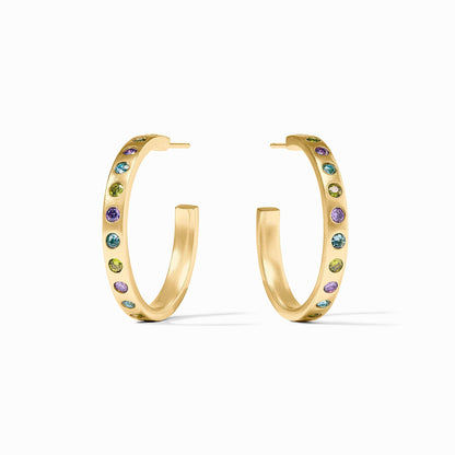 Rainbow Hoop Earring