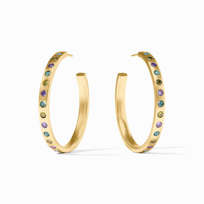 Rainbow Hoop Earring