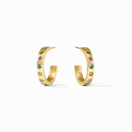 Rainbow Hoop Earring