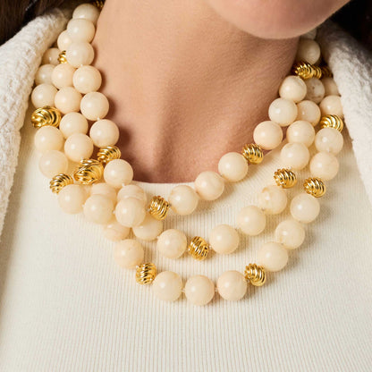 Ravello 5-in-1 Necklace Ivory Gold OS