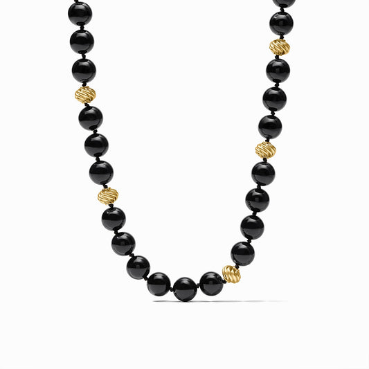 Ravello 5-in-1 Necklace-Obsidian Black Gold OS