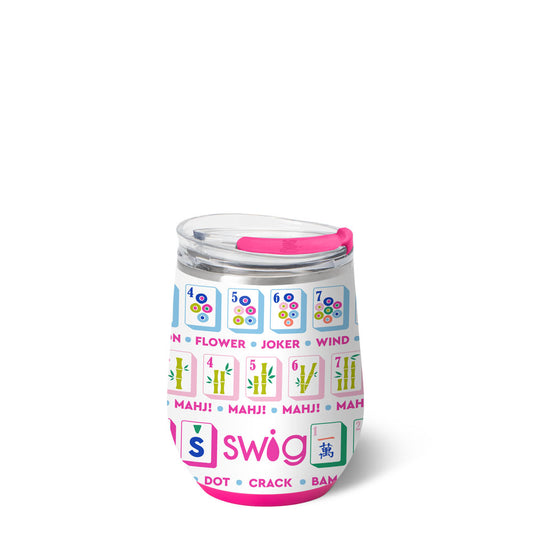 mahjong wine tumbler