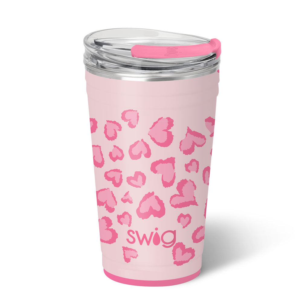 Swig PARTY CUP Wild at Heart W/ LID 24OZ