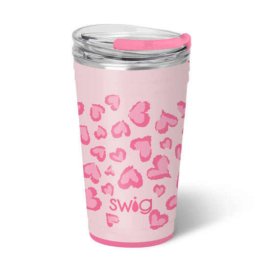 Swig PARTY CUP Wild at Heart W/ LID 24OZ
