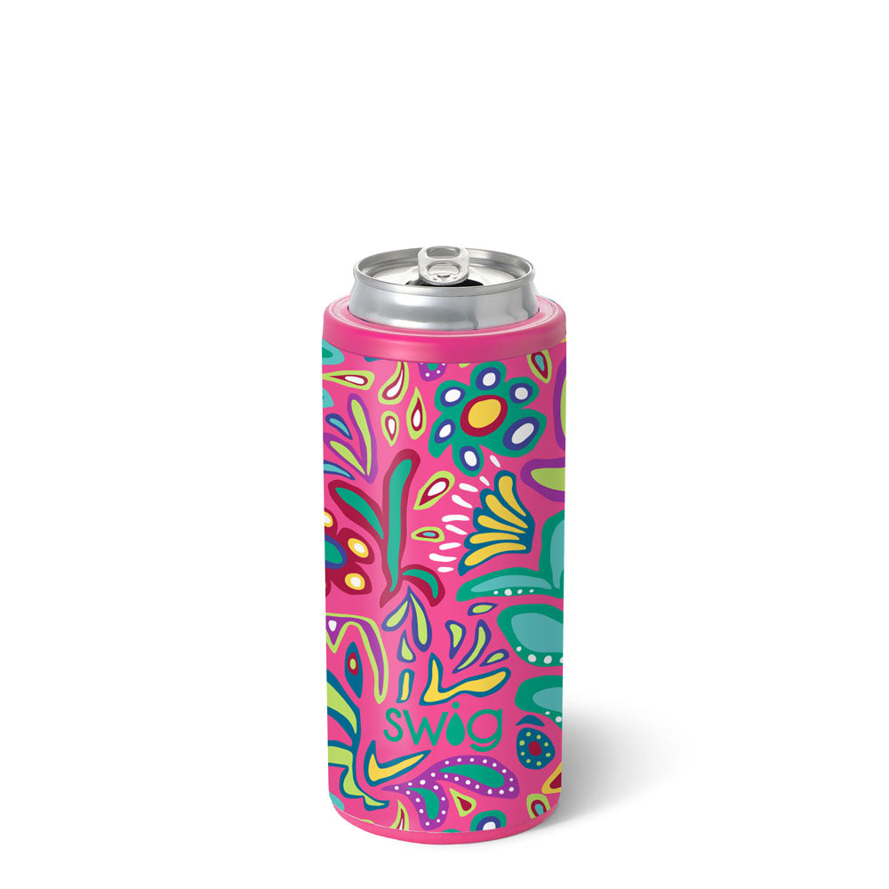 Swig Skinny Can Cooler Flora Rosa 12oz