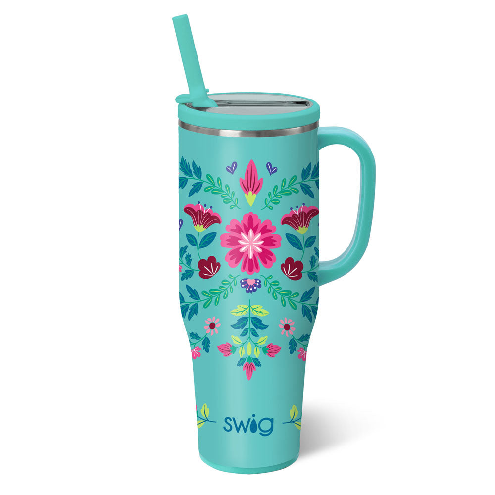 Swig Mega Mug Flora Azul