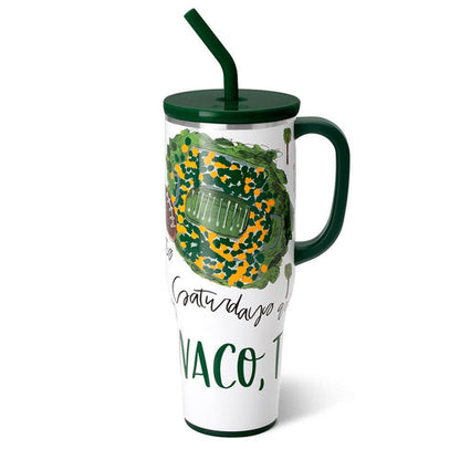 MEGA MUG SATURDAYS W/ HANDLE LID STRAW (8 Patterns)