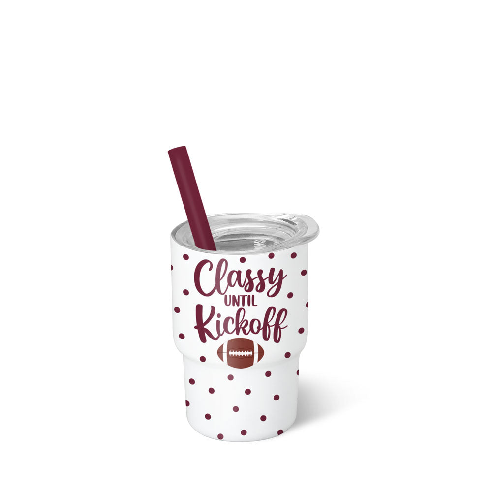 Swig Tumbler Tiny Gameday Kickoff Maroon 2OZ