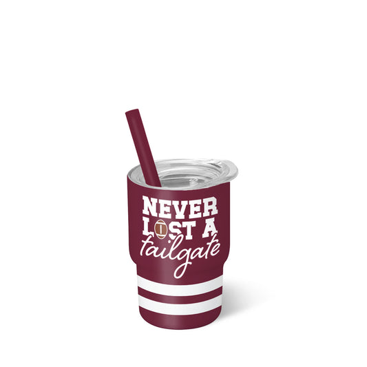 Swig Tumbler Tiny Gameday Never Lost A Tailgate Maroon 2OZ