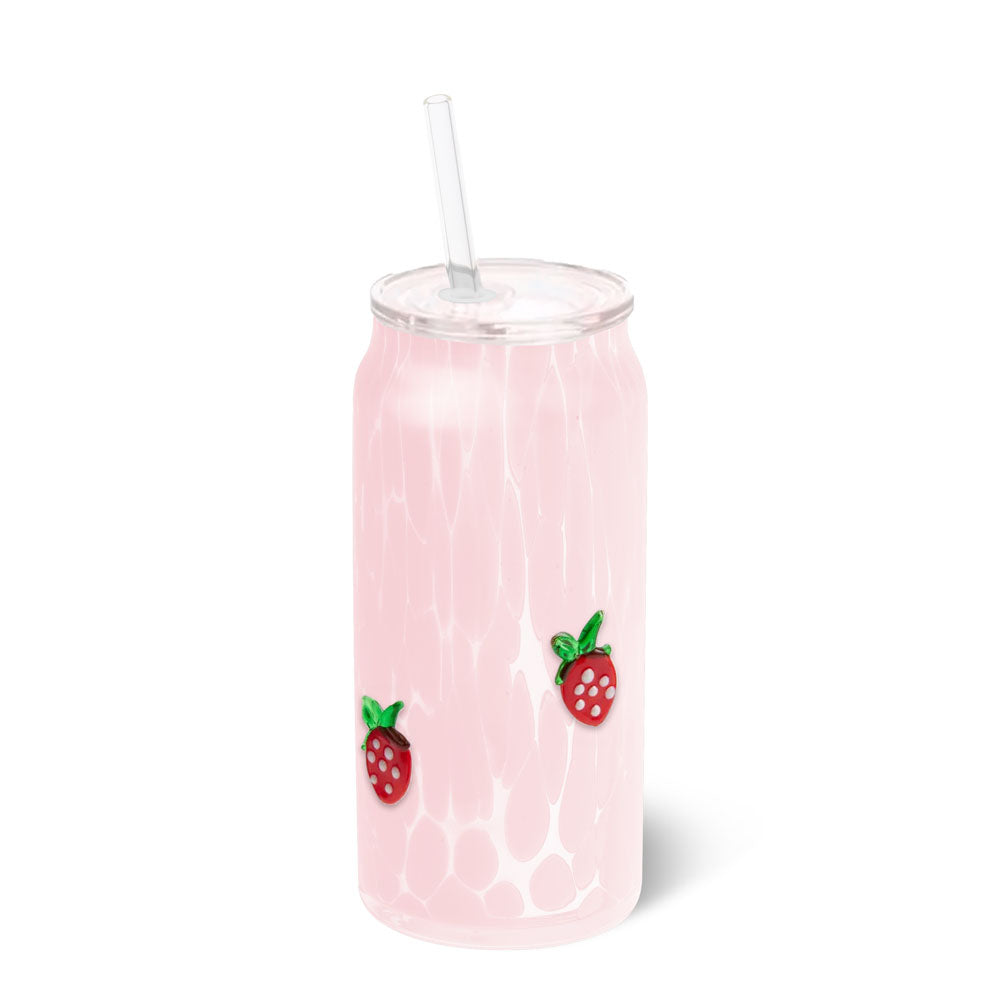 Swig Charm Glass Strawberry Shortcake 23OZ