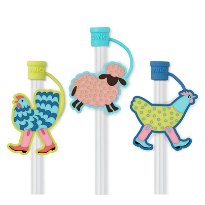 STRAW TOPPER 3PC SET