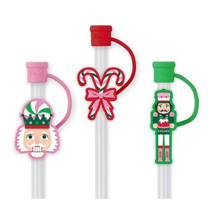 STRAW TOPPER HOLIDAY 3PC SET