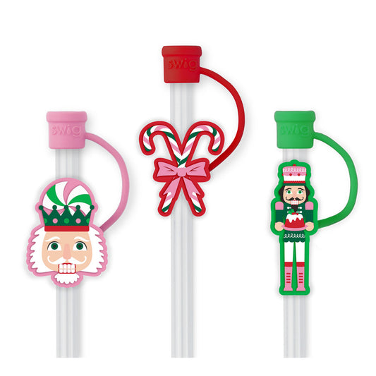 STRAW TOPPER HOLIDAY 3PC SET