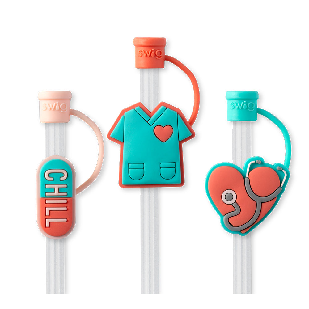 STRAW TOPPER 3PC SET