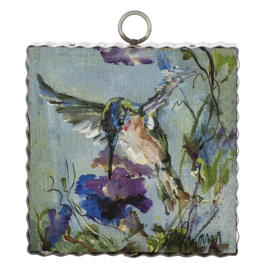Round Top Print Mini Hummingbird