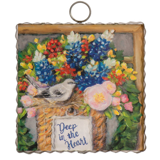 Round Top Print Mini Deep in The Heart