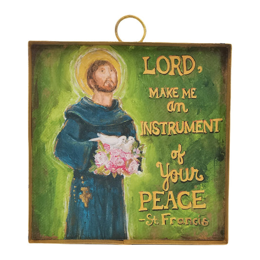 Round Top Print Mini St. Francis 6x6
