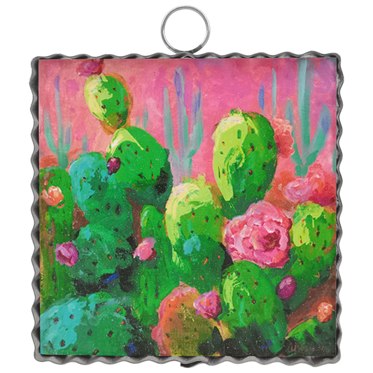 Round Top Print Mini Cactus Field