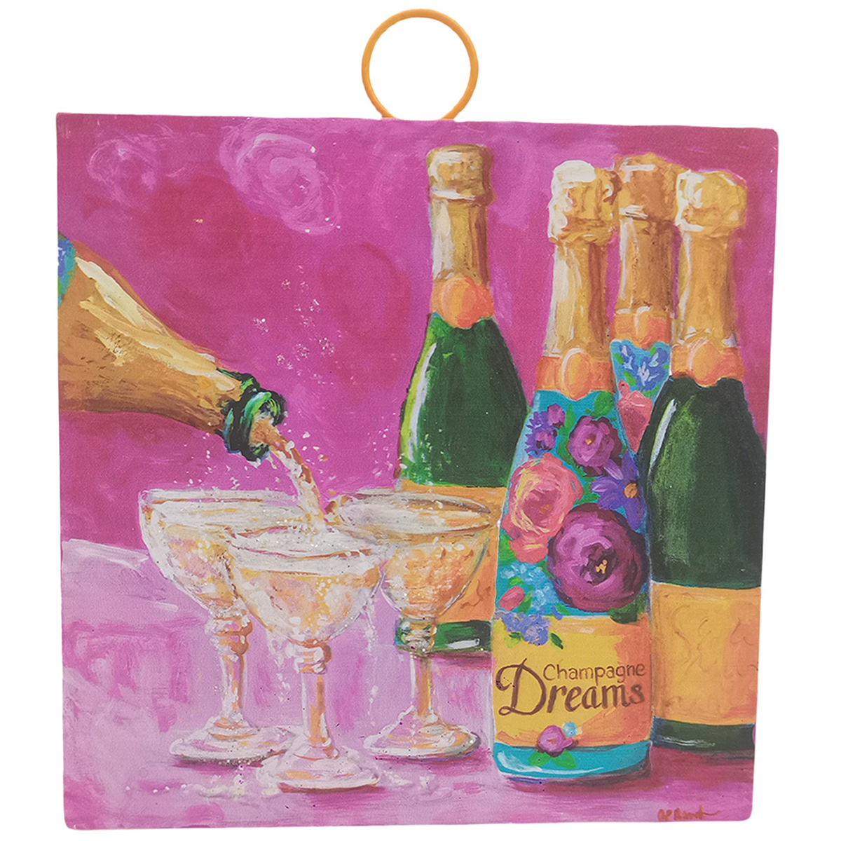 Round Top Print Mini Champagne Dreams