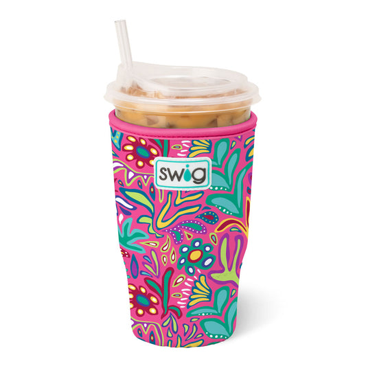 Swig Coolie Iced Cup Flora Rosa LARGE KOOZIE