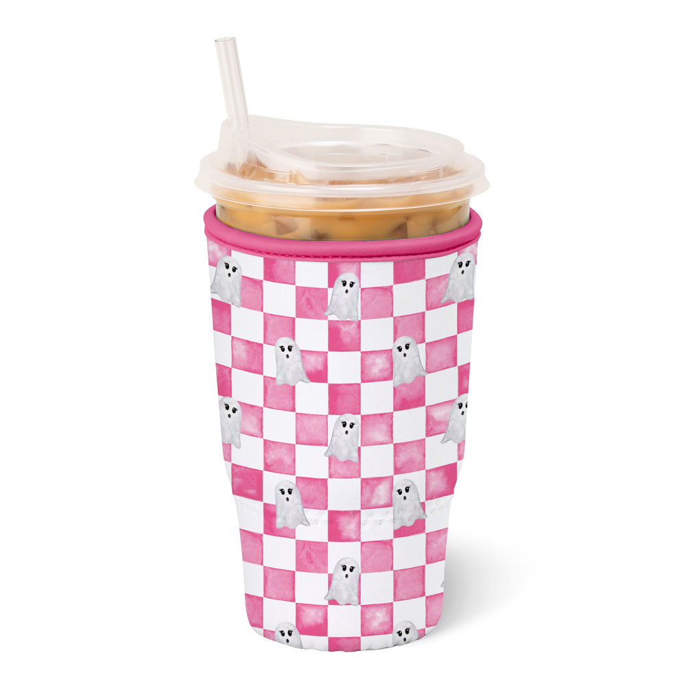 Swig Coolie Iced Cup Ghost Check LARGE KOOZIE