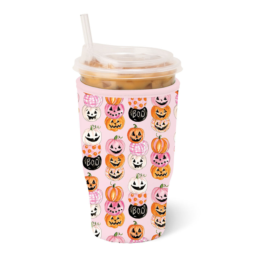 Swig Coolie Iced Cup Pumpkin Stacks LARGE KOOZIE