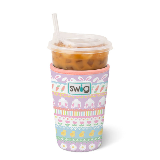 COOLIE ICED CUP HOLIDAY MEDIUM KOOZIE (Multiple Patterns)