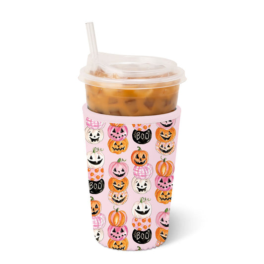 Swig Coolie Iced Cup Pumpkin Stacks MEDIUM KOOZIE