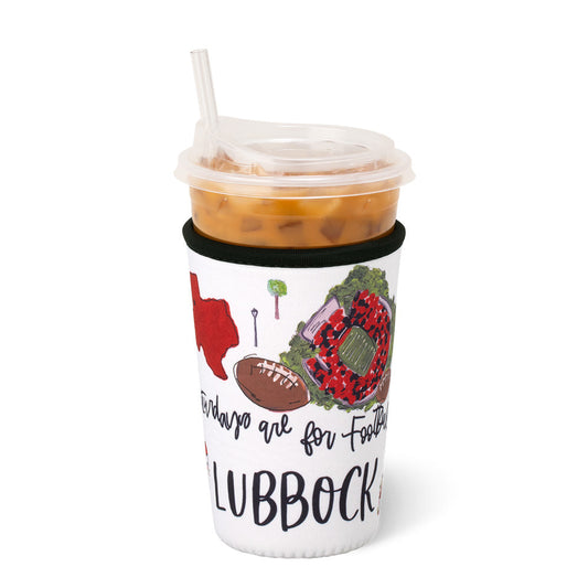 Swig Coolie Iced Cup SATURDAYS IN LUBBOCK MEDIUM KOOZIE