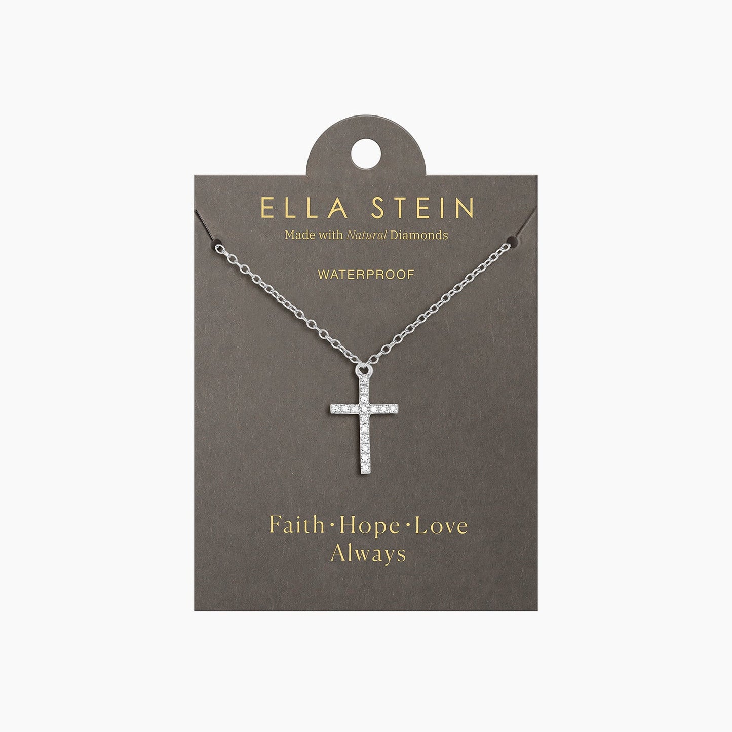 Necklace Believe Cross Pendant Waterproof