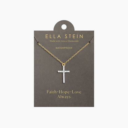 Necklace Believe Cross Pendant Waterproof