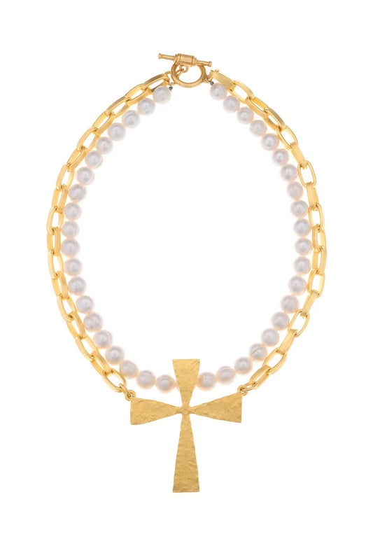 Ludivine Necklace White Pearl