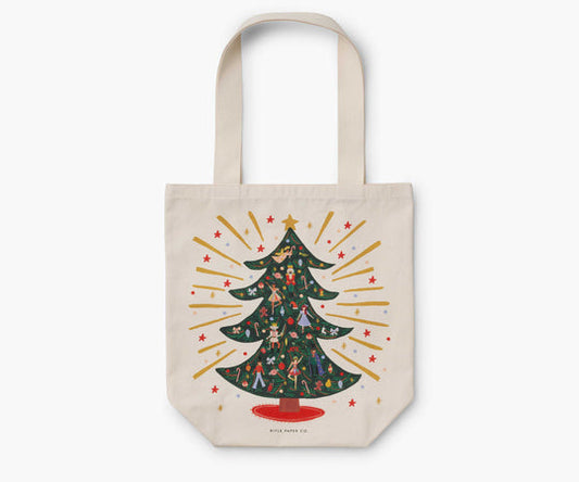 Tote Holiday Tree Canvas Bag