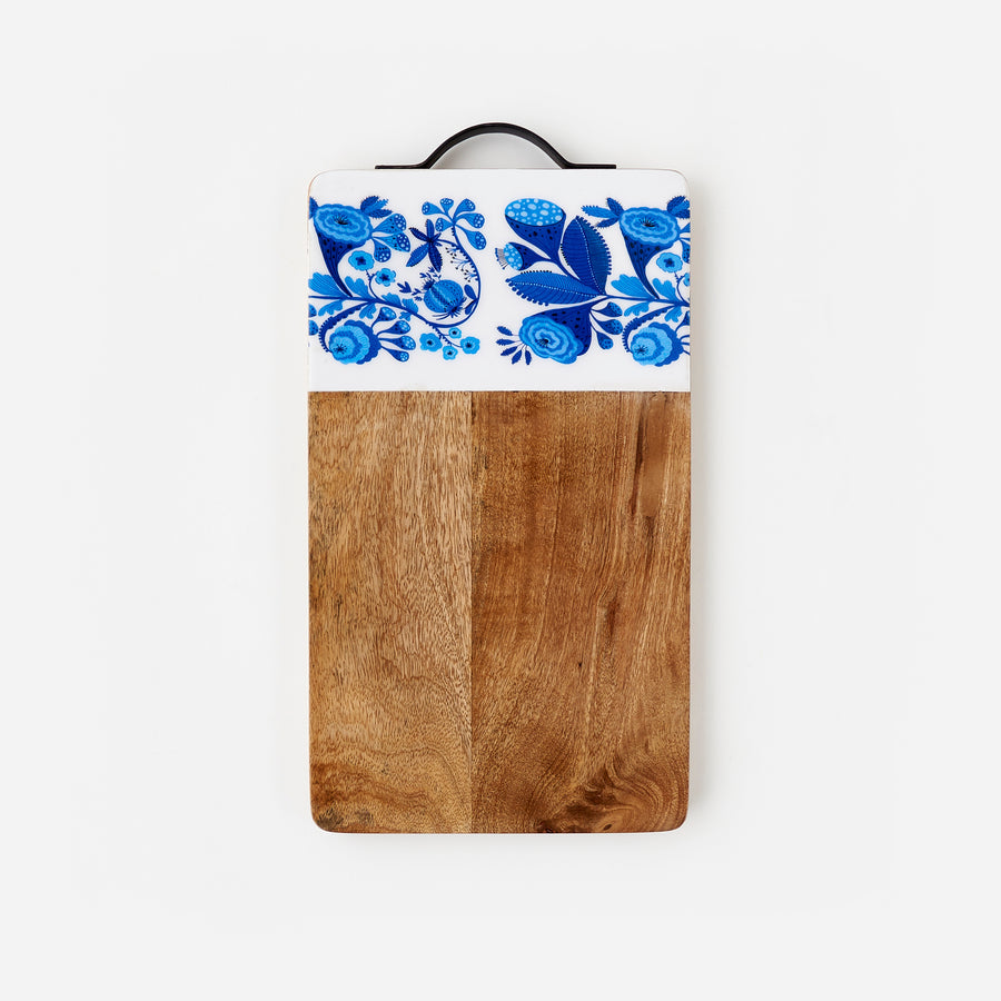 Cutting Board Blue & White