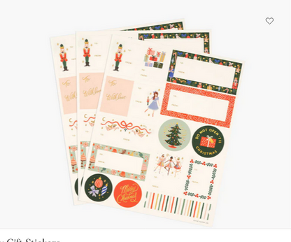 Holiday Gift Stickers