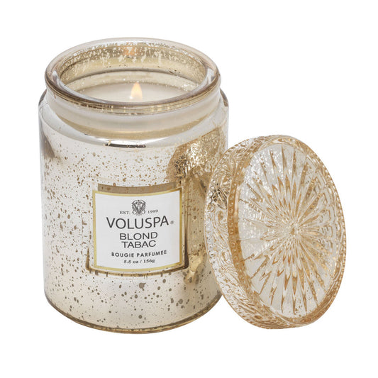 BLOND TABAC CANDLE 5.5OZ SM EMB JAR