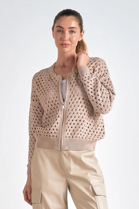zip up cardigan sweater 