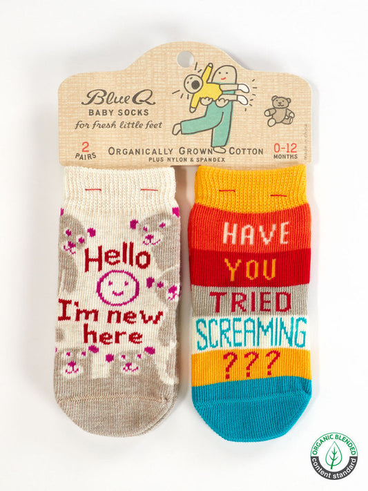 Baby Socks Hello I'm New Here / Have You Ever Tried Screaming???