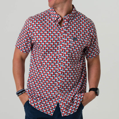 BURLEBO PERFORMANCE BUTTON UP SHIRT | Multiple Colors