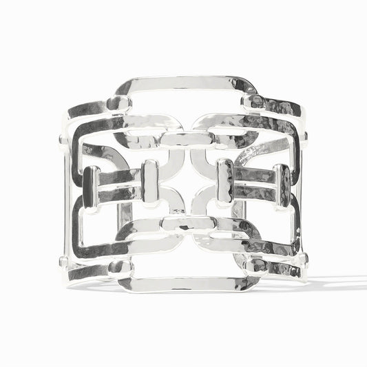 Sahara Statement Cuff Bracelet Silver OS