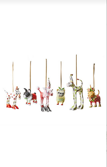MINI DOG ORNAMENT PATIENCE BREWSTER