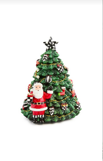 Music Box Courtly Rotating Christmas Tree