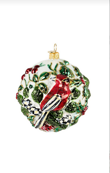 Ornament Cardinal Glass Ball