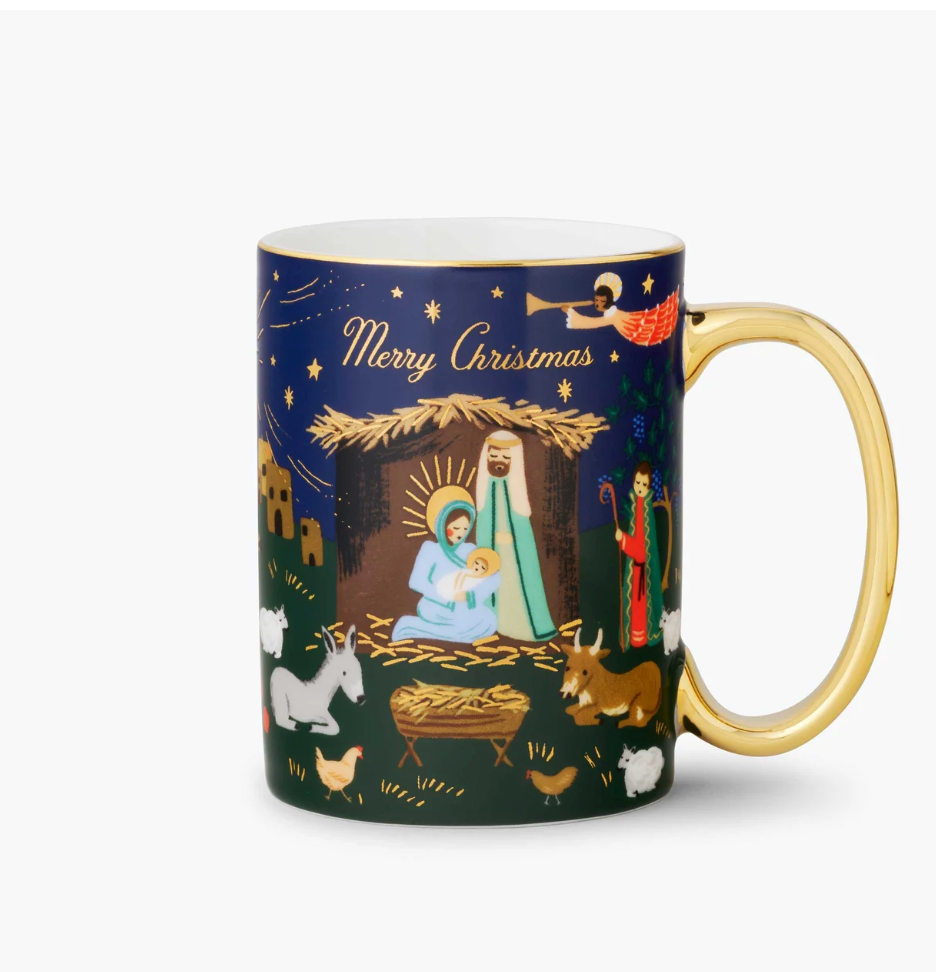 Rifle paper nativity mug